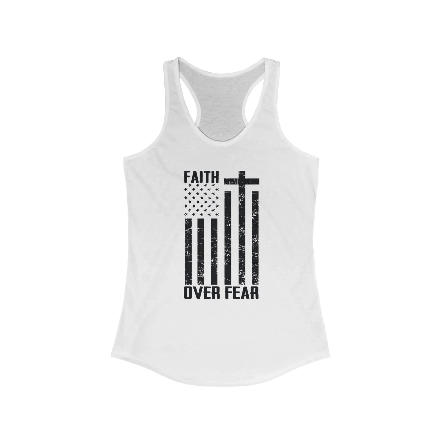 Faith Over Fear Racerback Tank - LiberTees for All