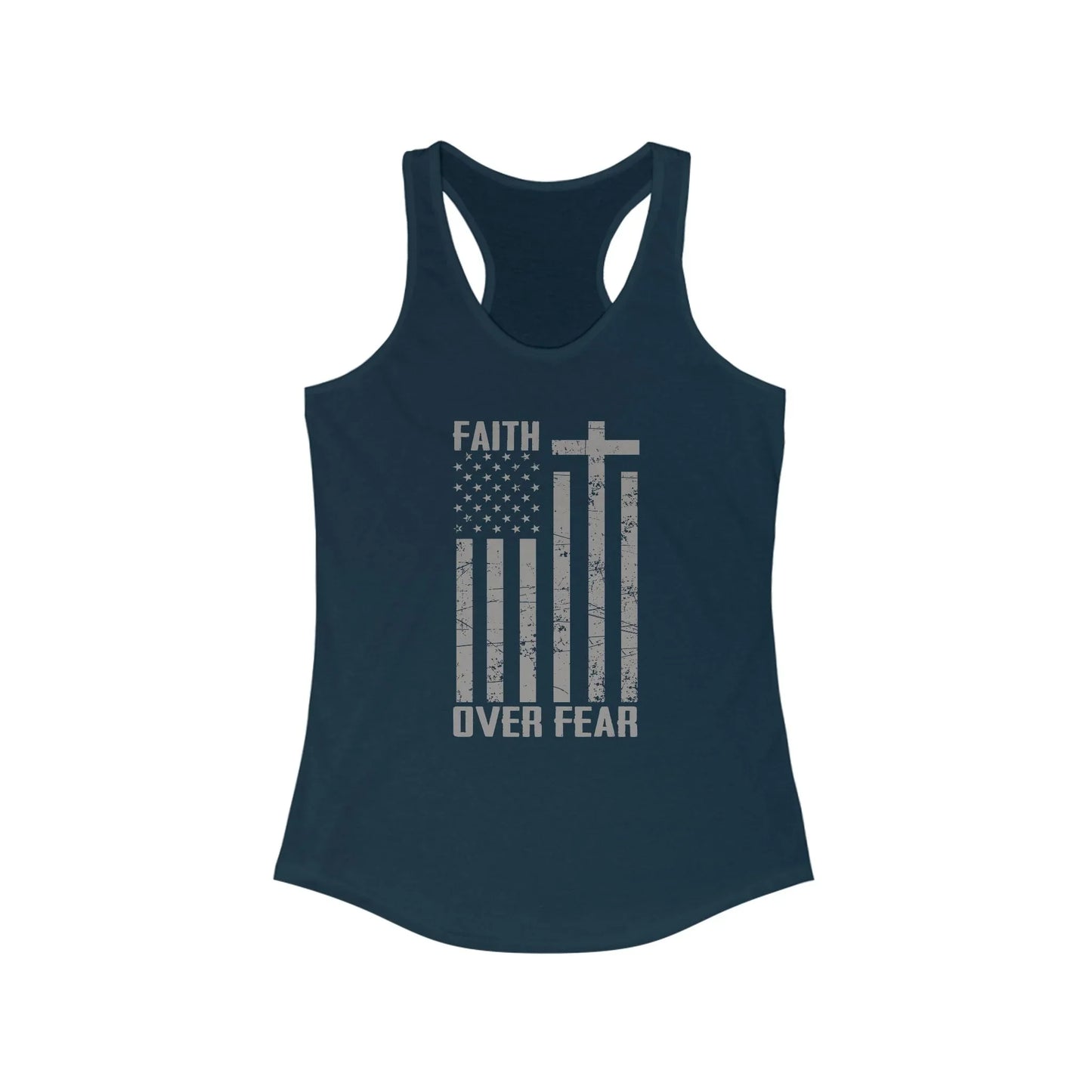 Faith Over Fear Racerback Tank - LiberTees for All