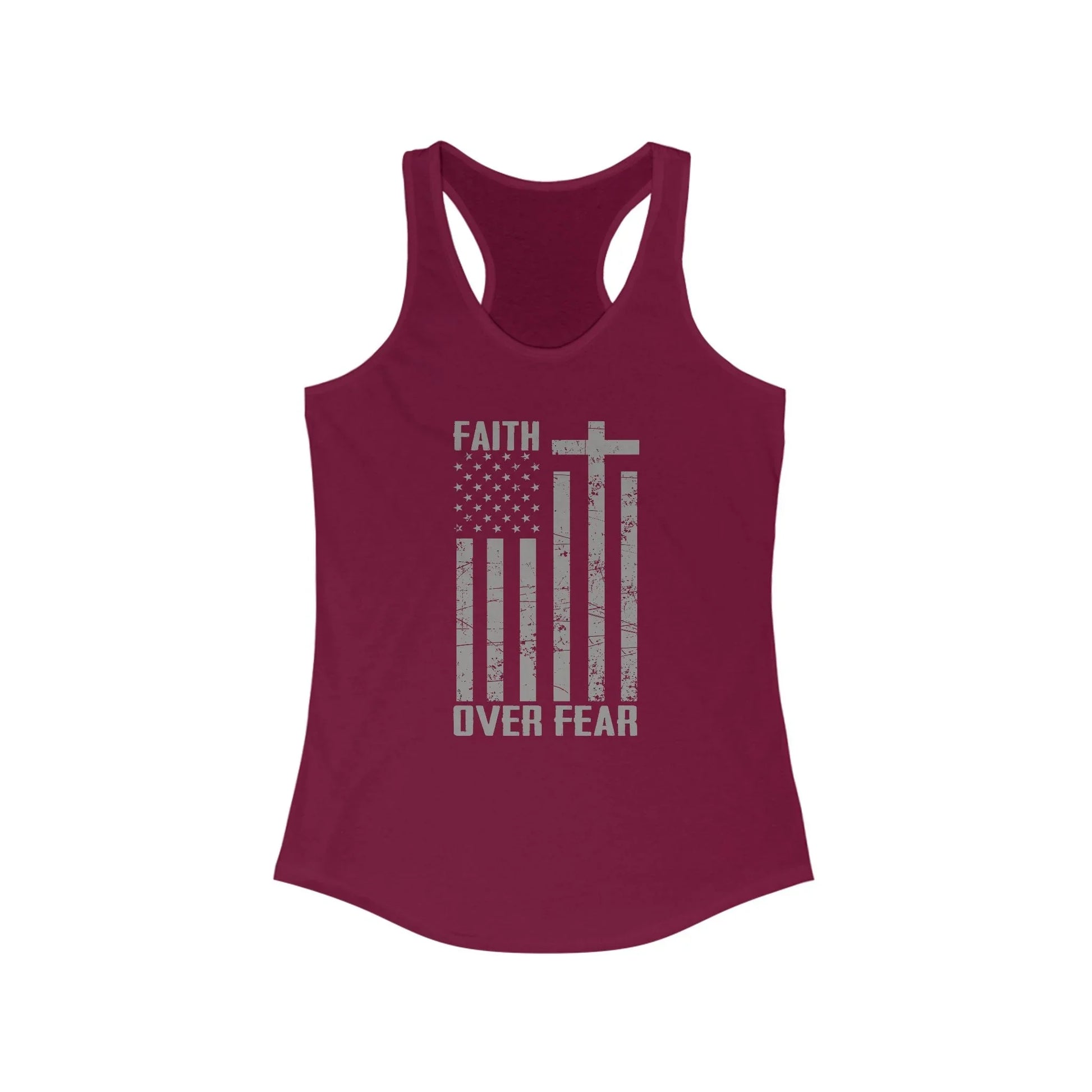 Faith Over Fear Racerback Tank - LiberTees for All