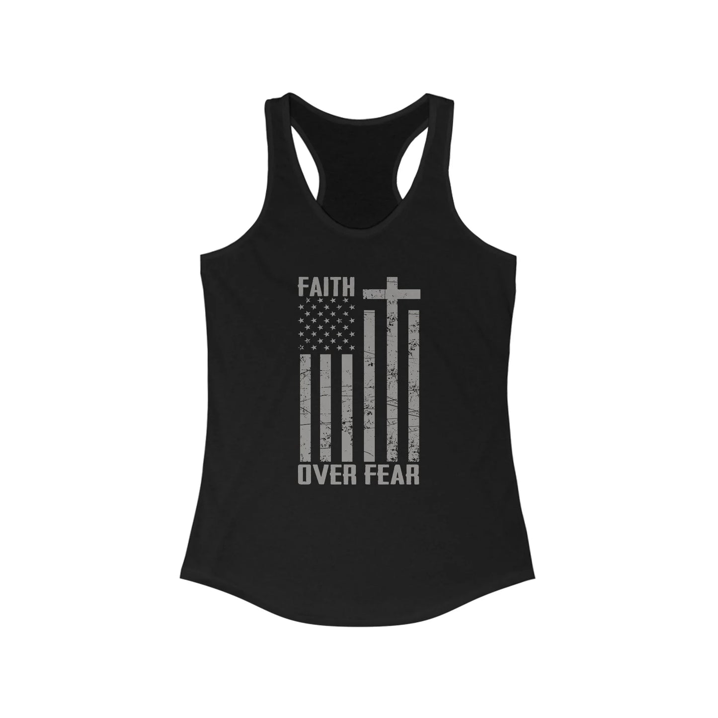 Faith Over Fear Racerback Tank - LiberTees for All