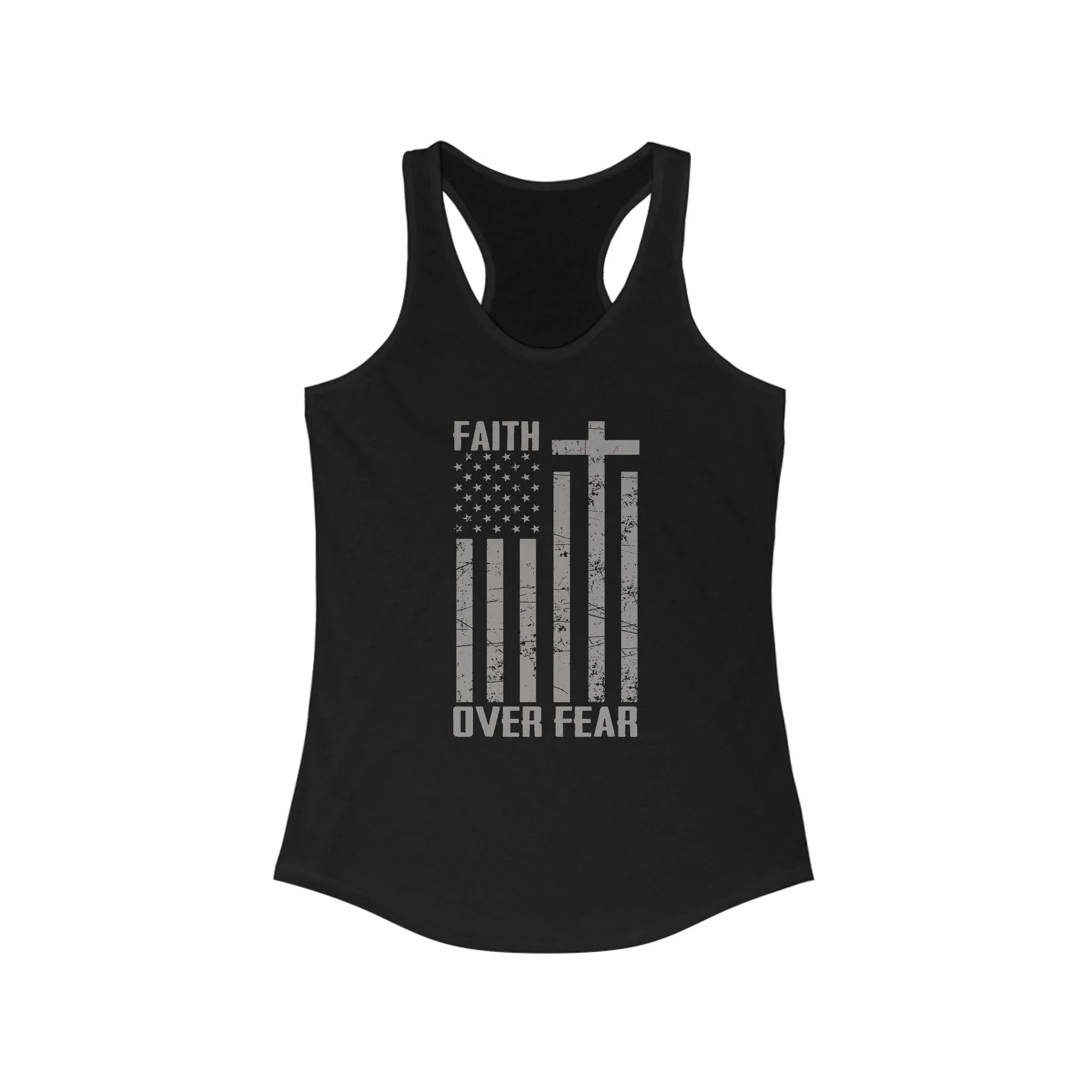 Faith Over Fear Racerback Tank - LiberTees for All