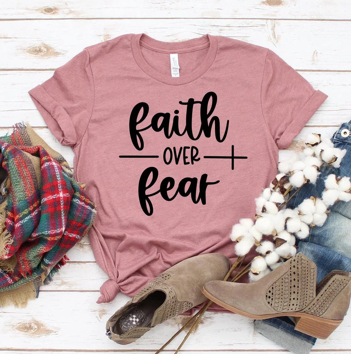 Faith Over Fear T-shirt - LiberTees for All