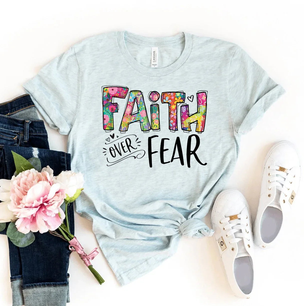 Faith Over Fear T-shirt - LiberTees for All