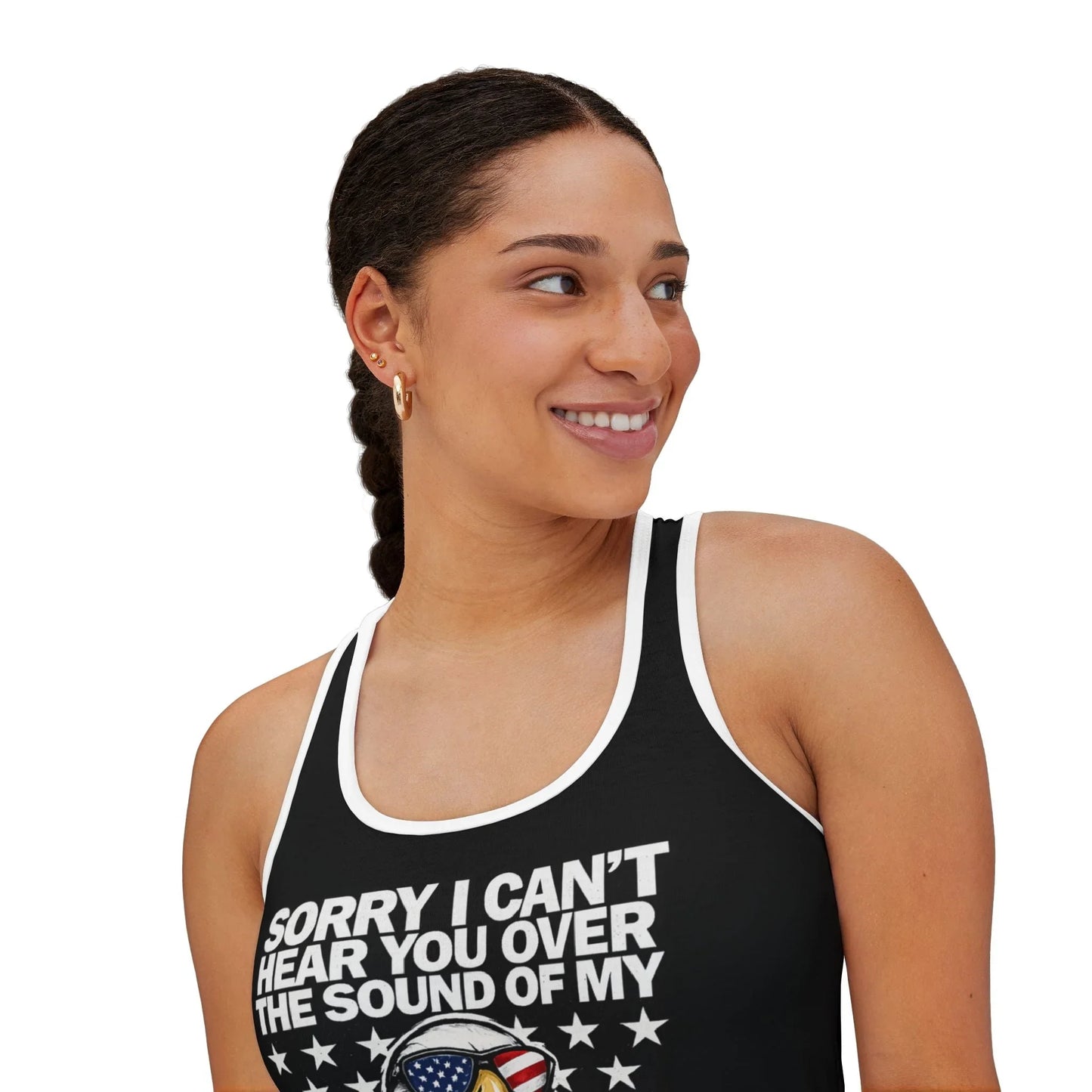 Freedom Eagle Tank Top - "Sorry I Can't Hear You Over The Sound Of My Freedom" Patriotic Women’s Tank - LiberTees for All