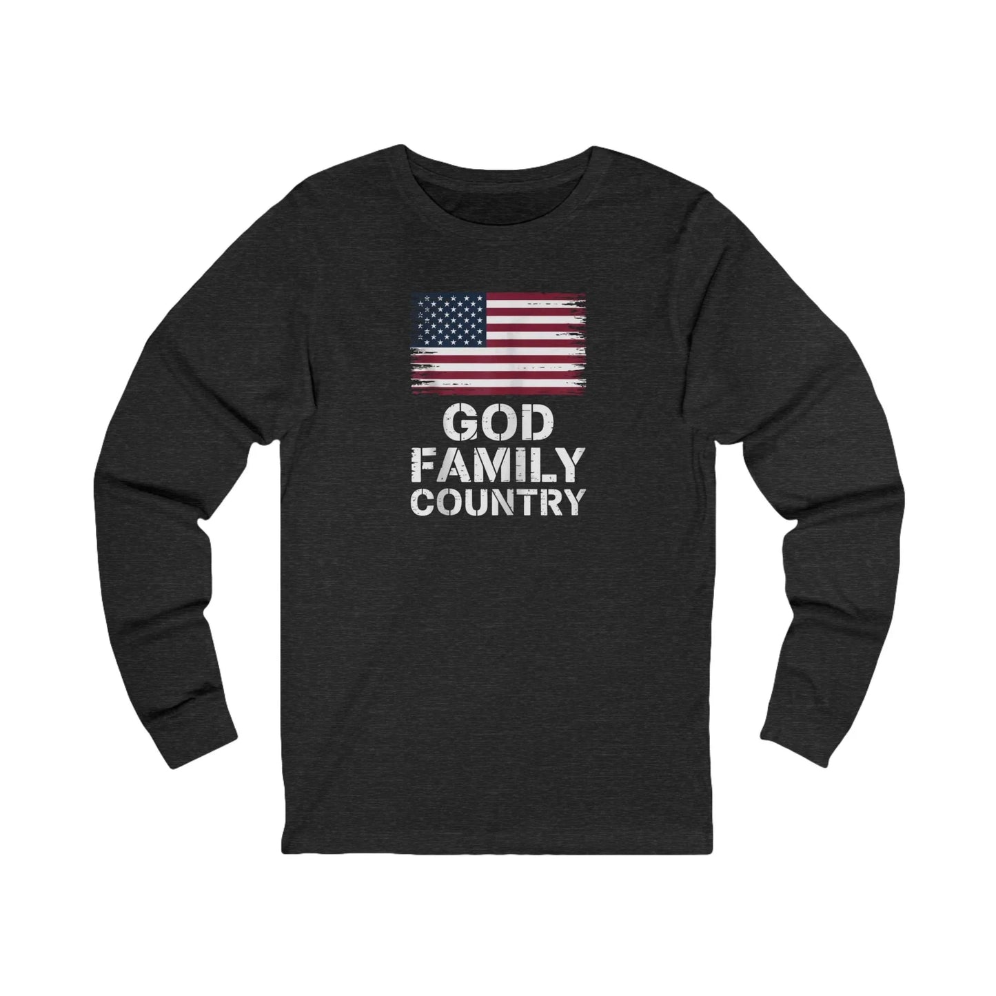 God Family Country Long Sleeve Tee - LiberTees for All