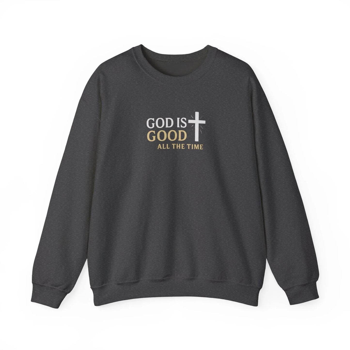 God is Good Crewneck Sweatshirt — Faith Pullover - LiberTees for All