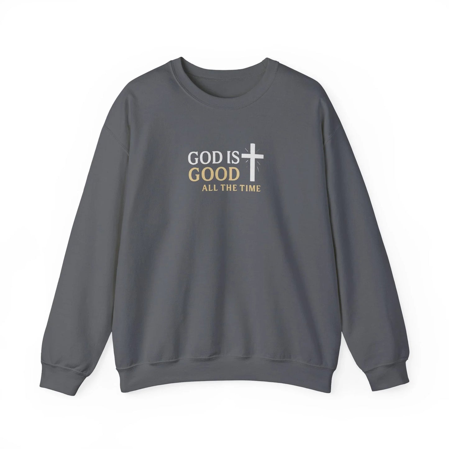 God is Good Crewneck Sweatshirt — Faith Pullover - LiberTees for All