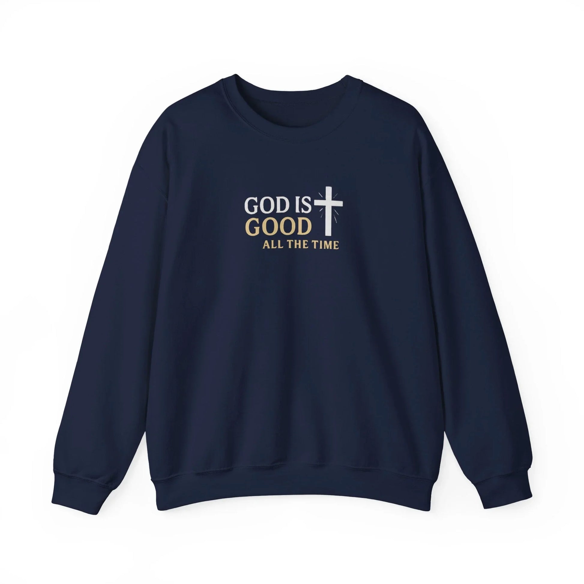 God is Good Crewneck Sweatshirt — Faith Pullover - LiberTees for All