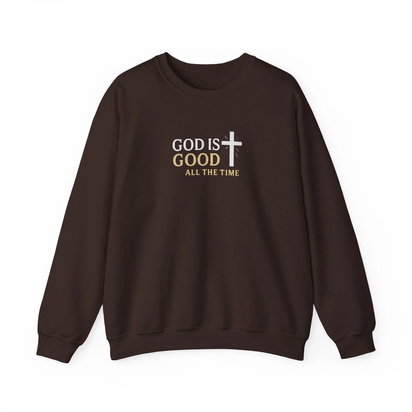 God is Good Crewneck Sweatshirt — Faith Pullover - LiberTees for All