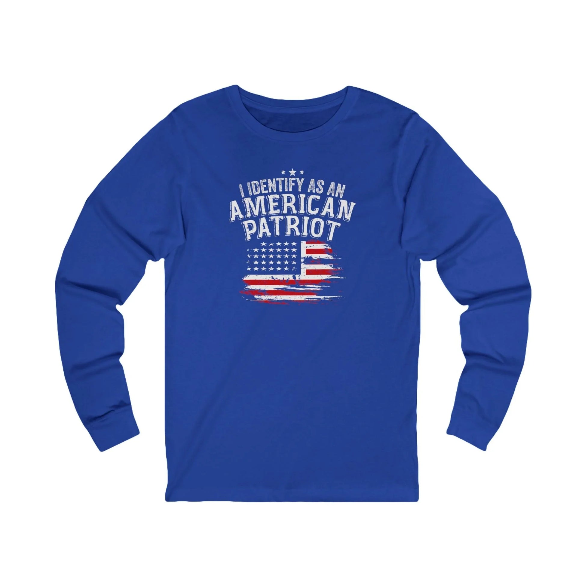 I Identify As An American Patriot Long Sleeve Tee - LiberTees for All