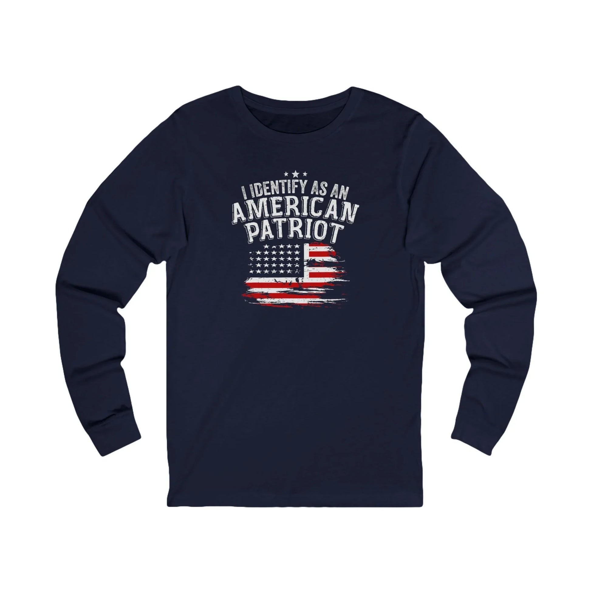I Identify As An American Patriot Long Sleeve Tee - LiberTees for All