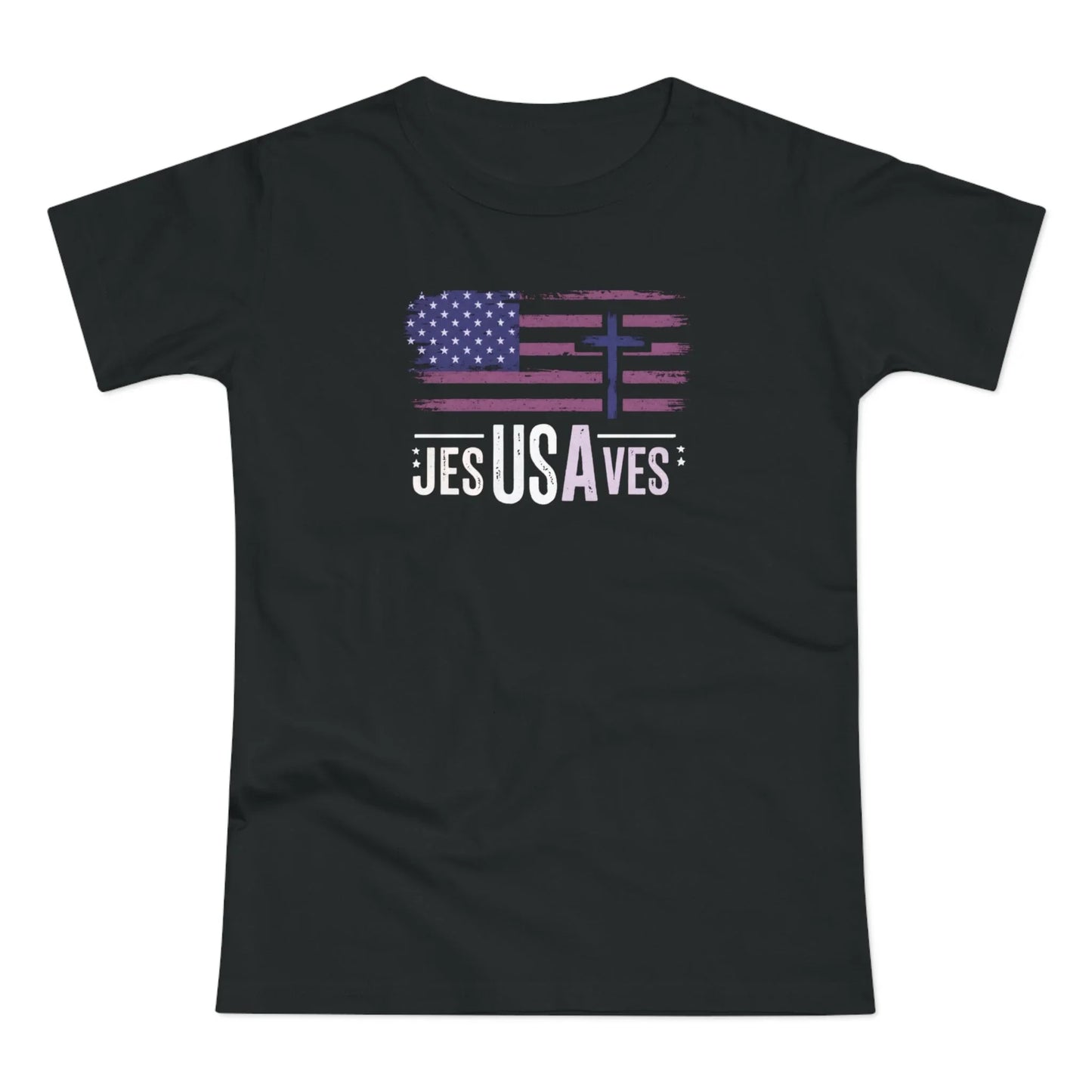 Jesus Saves USA Women's T-shirt - LiberTees for All