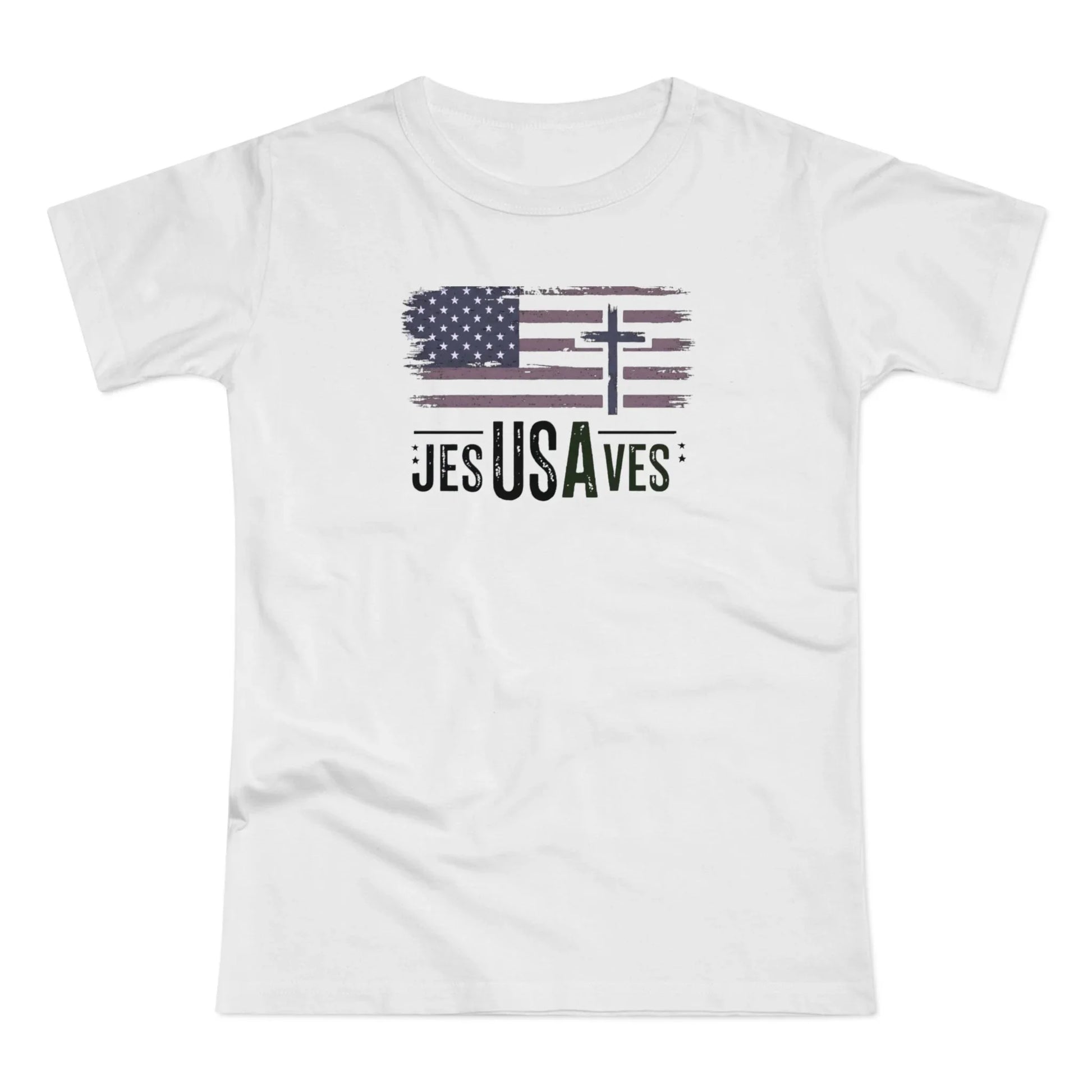 Jesus Saves USA Women's T-shirt - LiberTees for All
