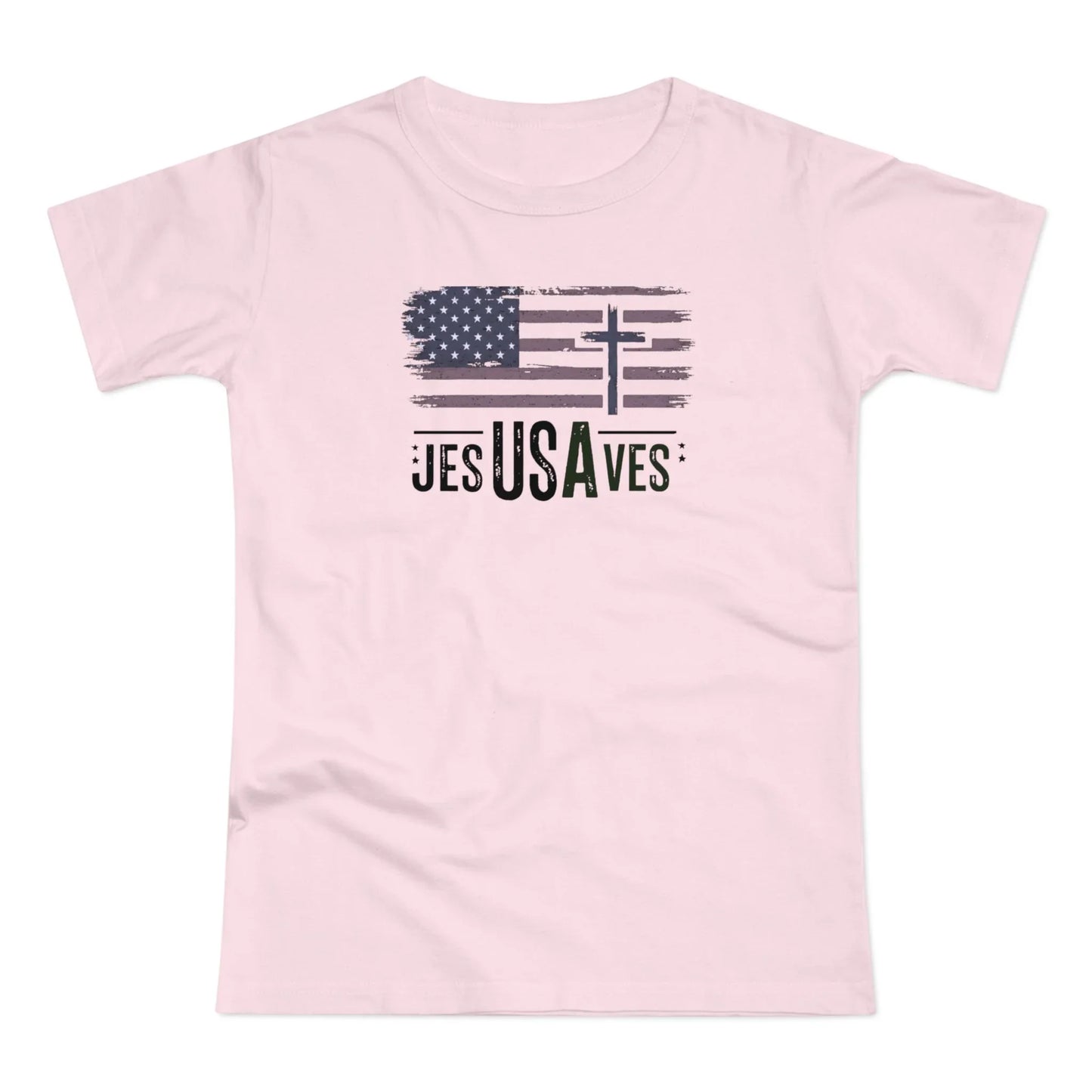 Jesus Saves USA Women's T-shirt - LiberTees for All