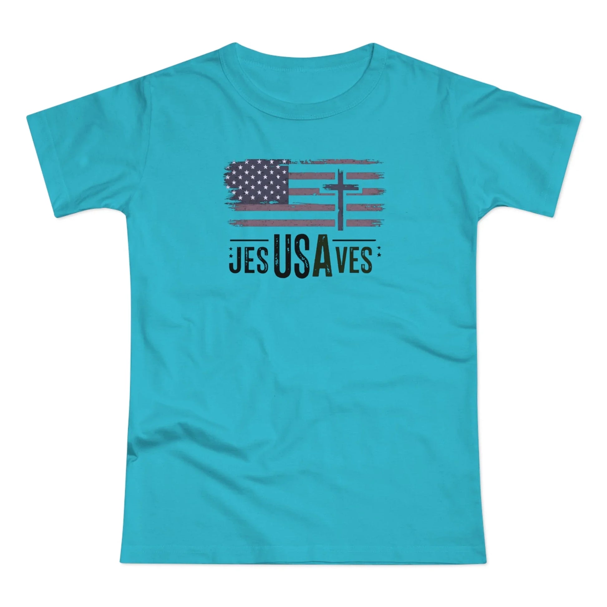 Jesus Saves USA Women's T-shirt - LiberTees for All