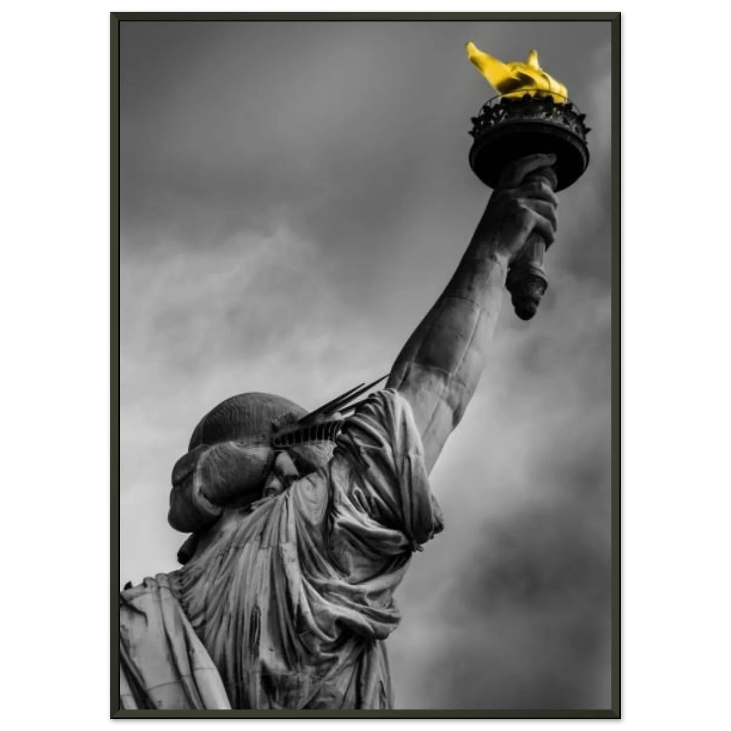 Lady Liberty Classic Semi - Glossy Paper Metal Framed Poster 50x70 cm / 20x28″ - LiberTees for All
