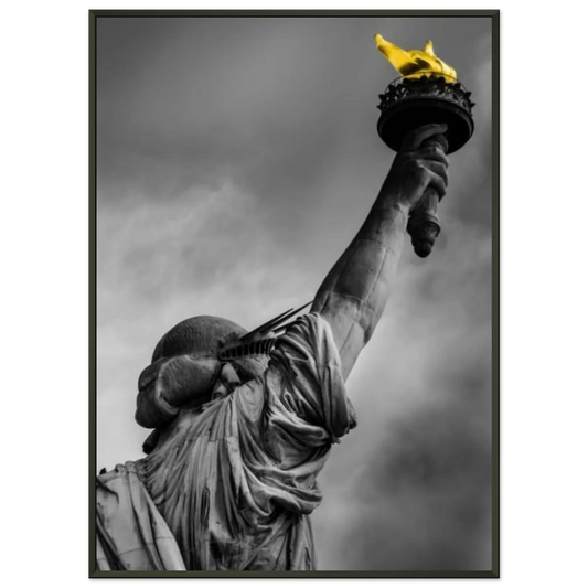 Lady Liberty Classic Semi - Glossy Paper Metal Framed Poster 50x70 cm / 20x28″ - LiberTees for All