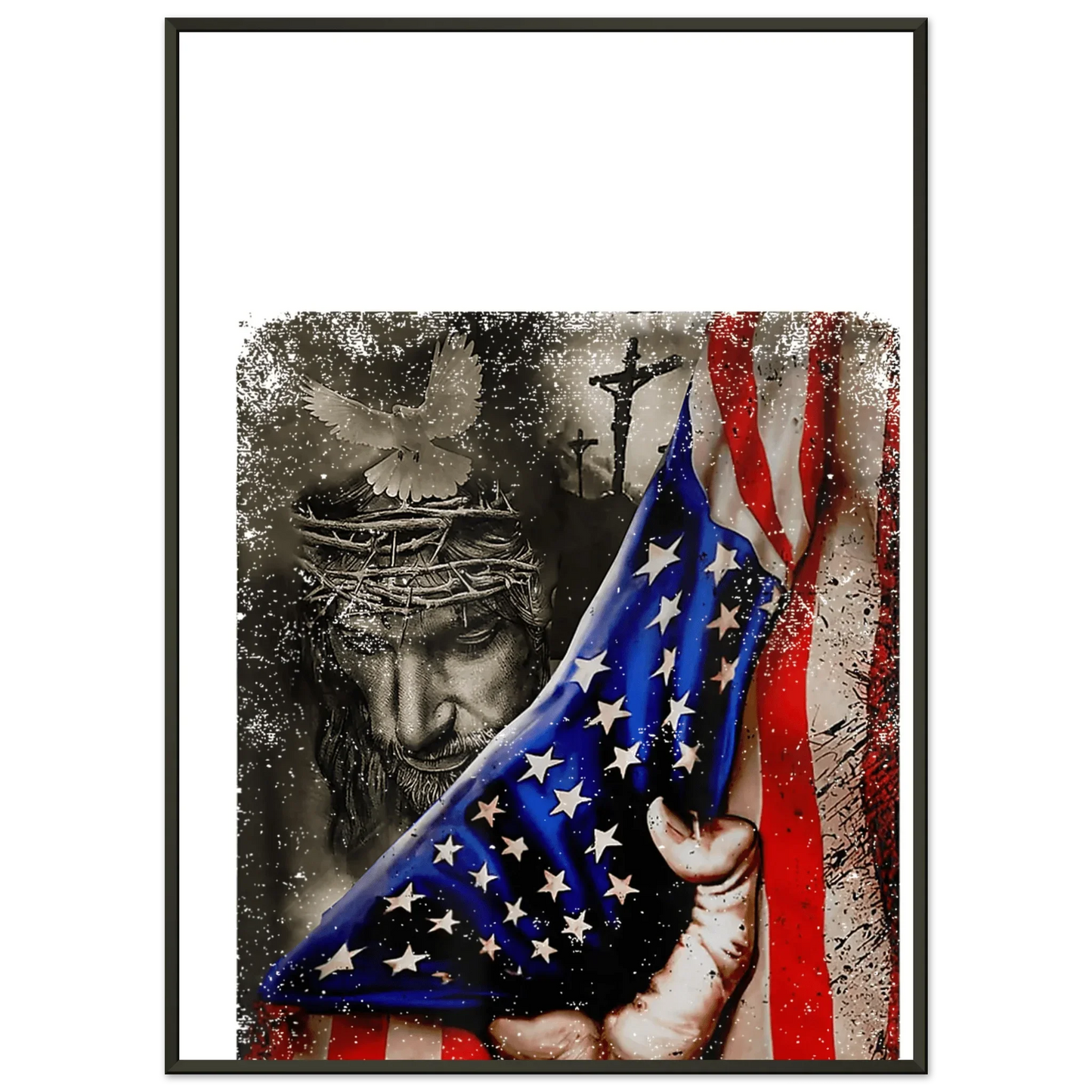 Lady Liberty Classic Semi - Glossy Paper Metal Framed Poster 50x70 cm / 20x28″ - LiberTees for All