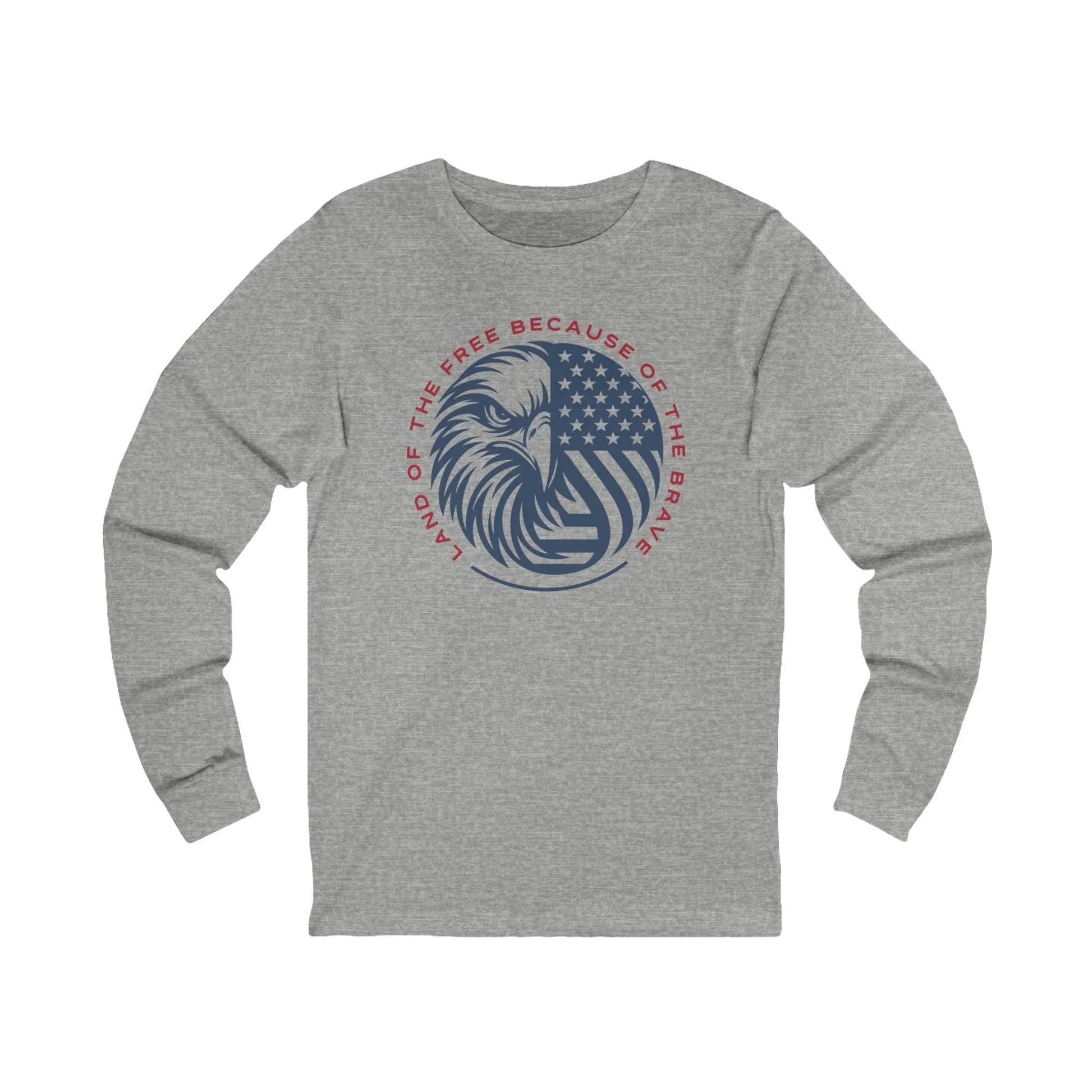 Land of the Free • Home of the Brave Eagle Long Sleeve Tee - LiberTees for All