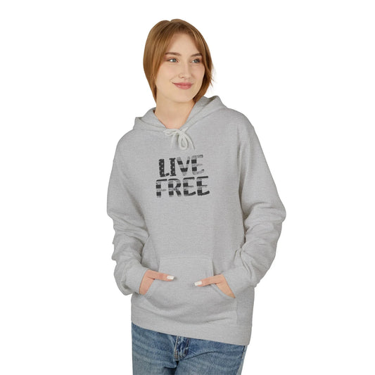 Live Free Hoodie - Unisex Softstyle Fleece Sweatshirt, Cozy Casual Wear - LiberTees for All