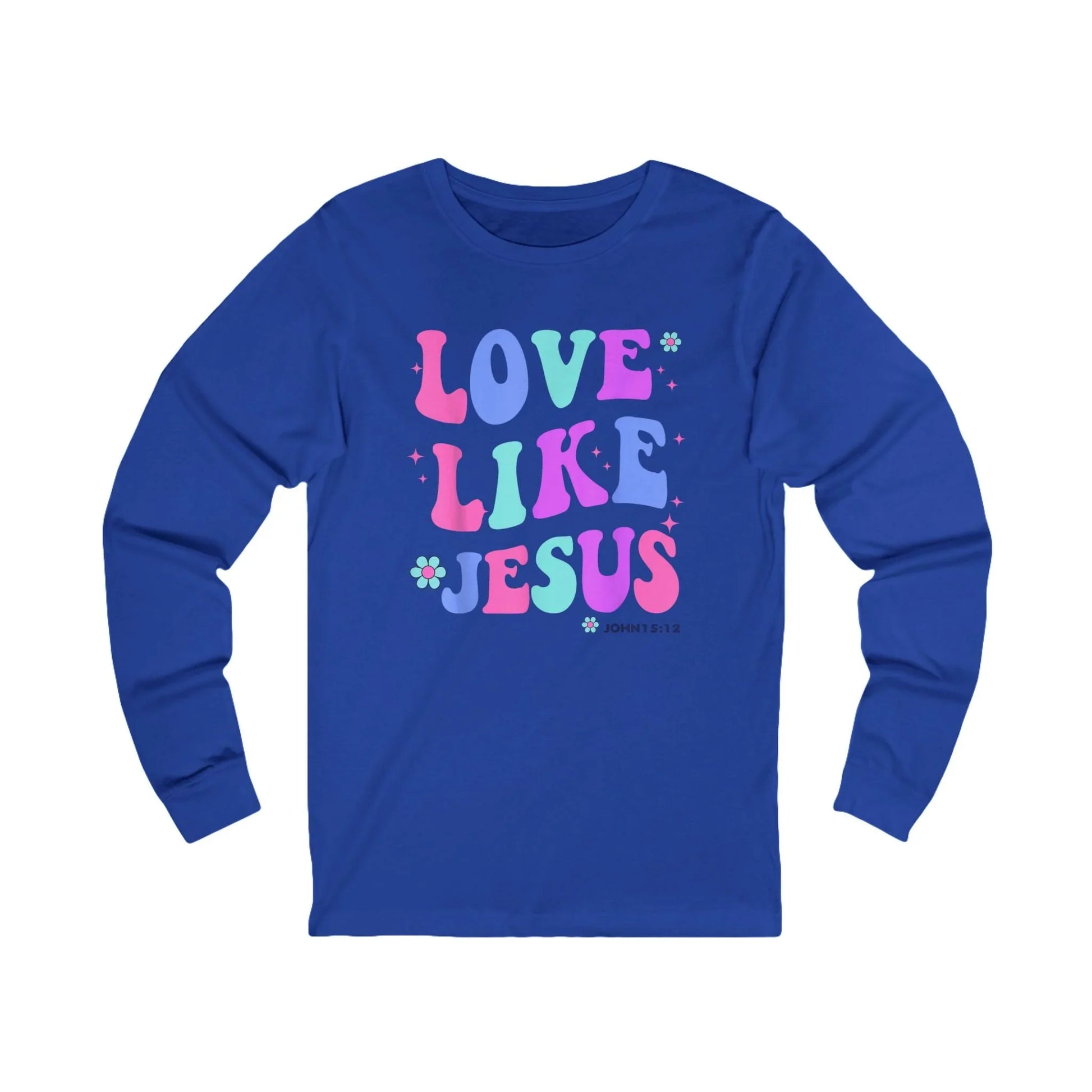 Love Like Jesus Retro Long Sleeve Tee - LiberTees for All