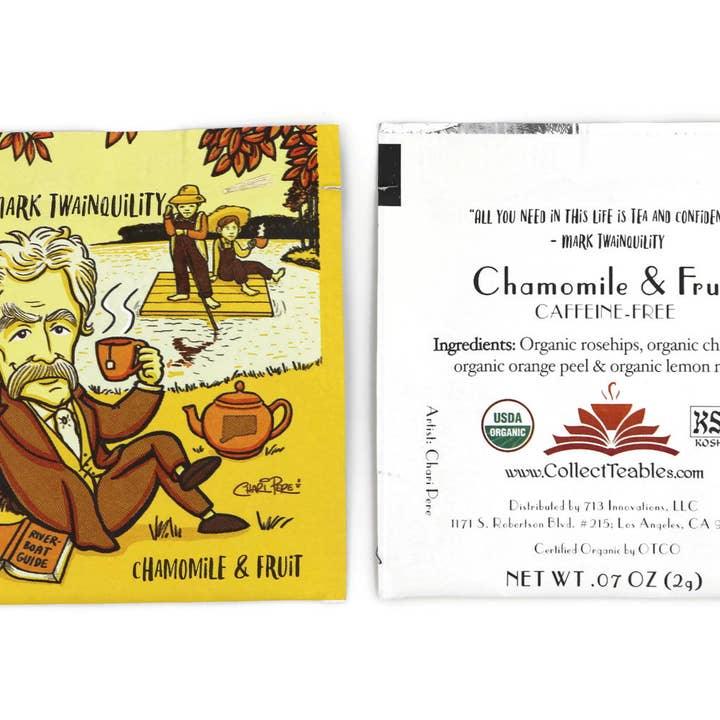 Mark Twainquility Organic Chamomile Fruit Tea with Citrus Tasting Notes - LiberTees for All