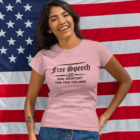 More Important than Your Feelings Fitted Tee - LiberTees for All