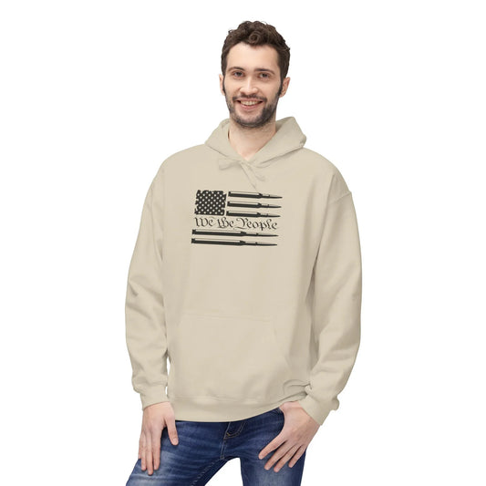 Patriotic Graphic Hoodie, Unisex Hoodie, USA Flag Sweatshirt, We the People - LiberTees for All