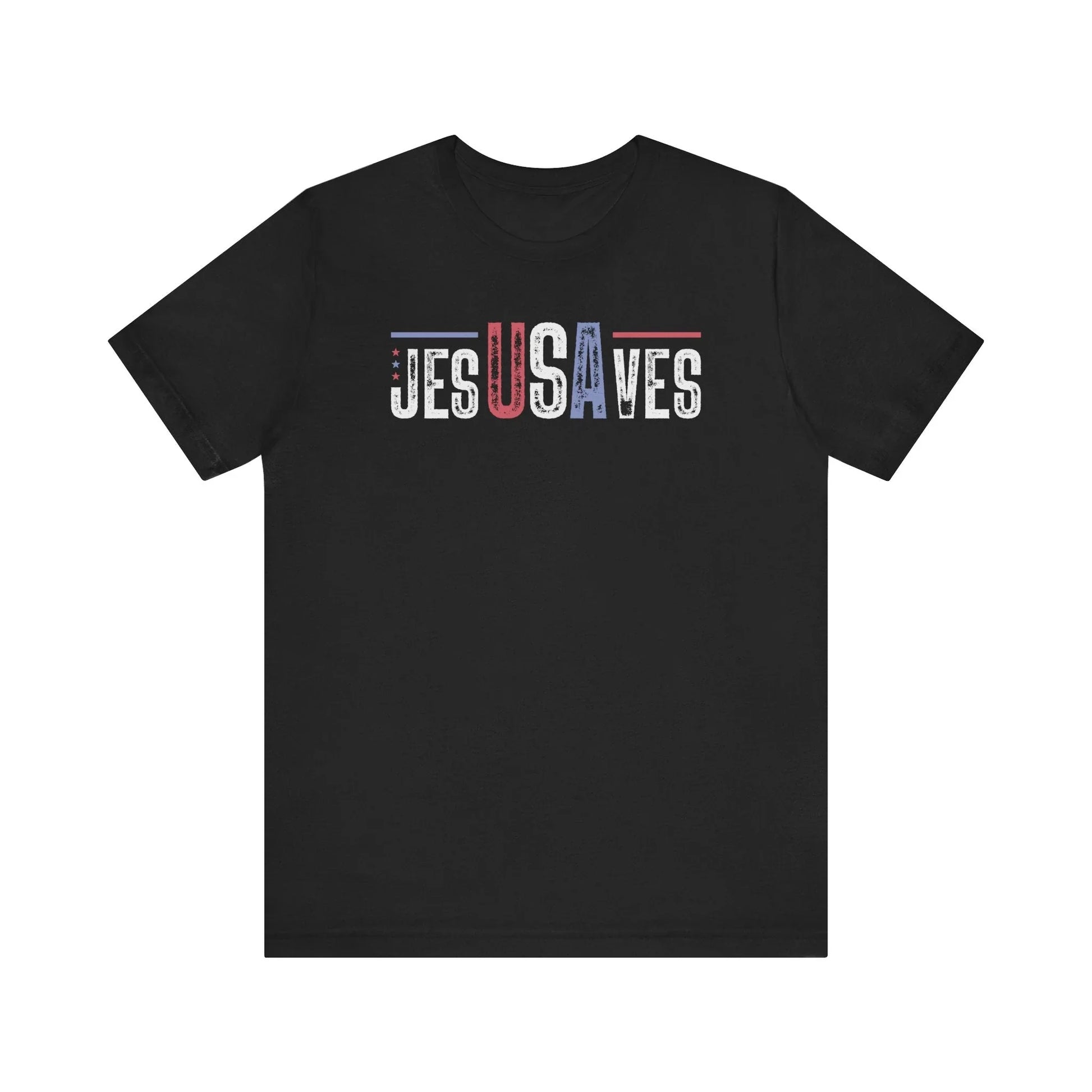 Patriotic Jesus Saves USA Tee - LiberTees for All
