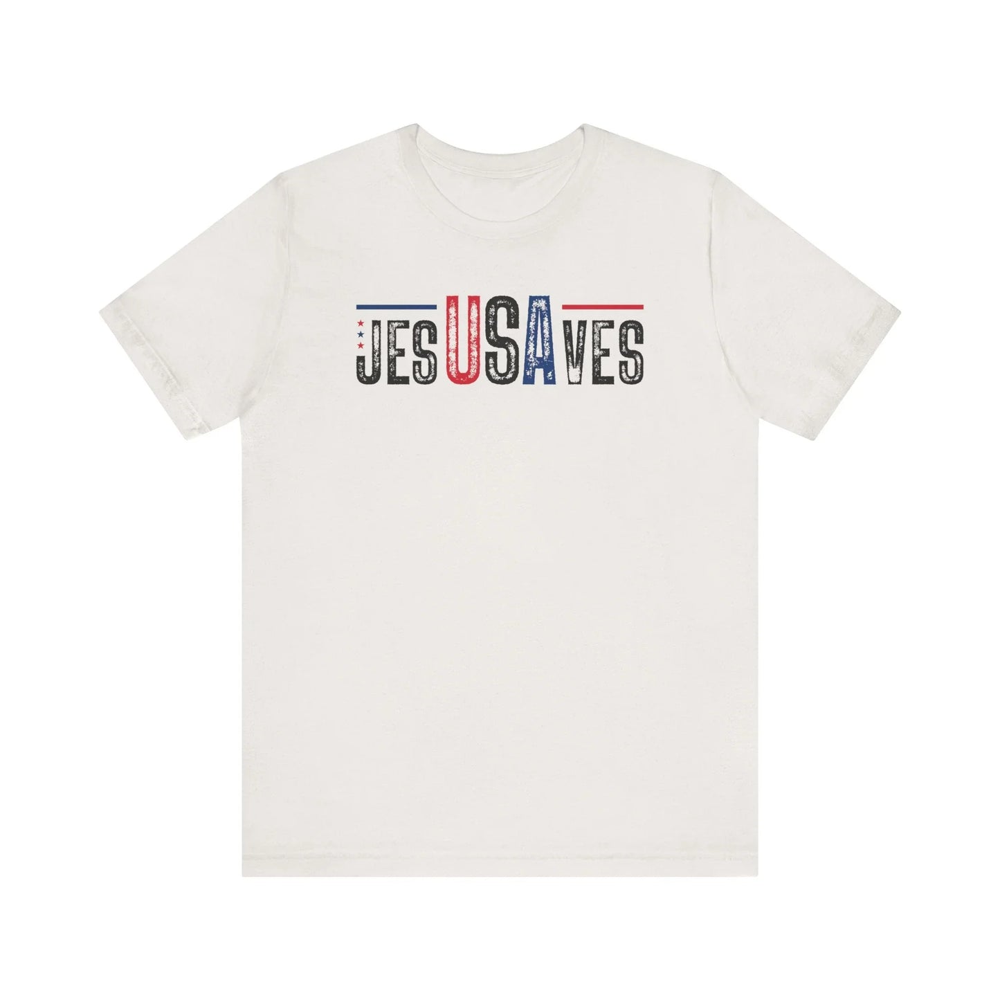 Patriotic Jesus Saves USA Tee - LiberTees for All