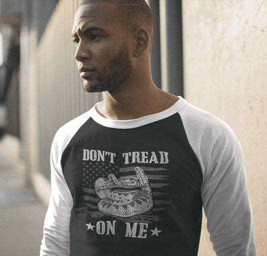 Raglan Shirt - Revolutionary Don't Tread on Me - LiberTees for All