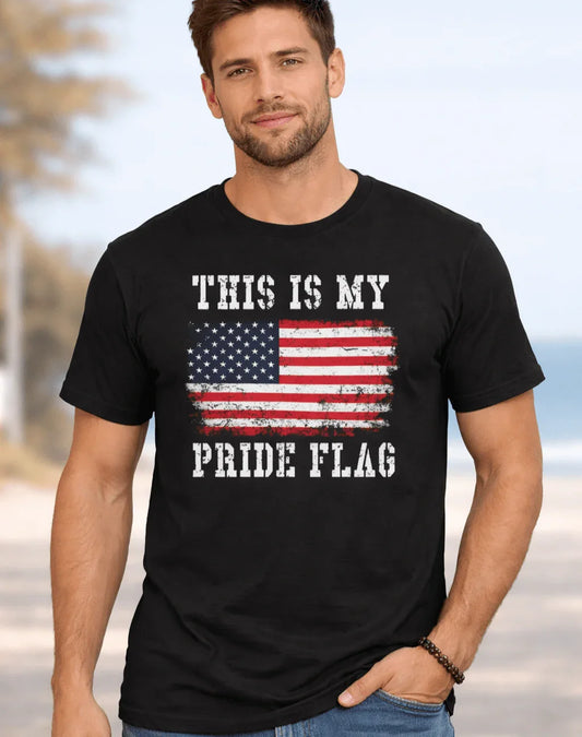 This Is My Pride Flag, Patriotic USA Tee Shirt - LiberTees for All