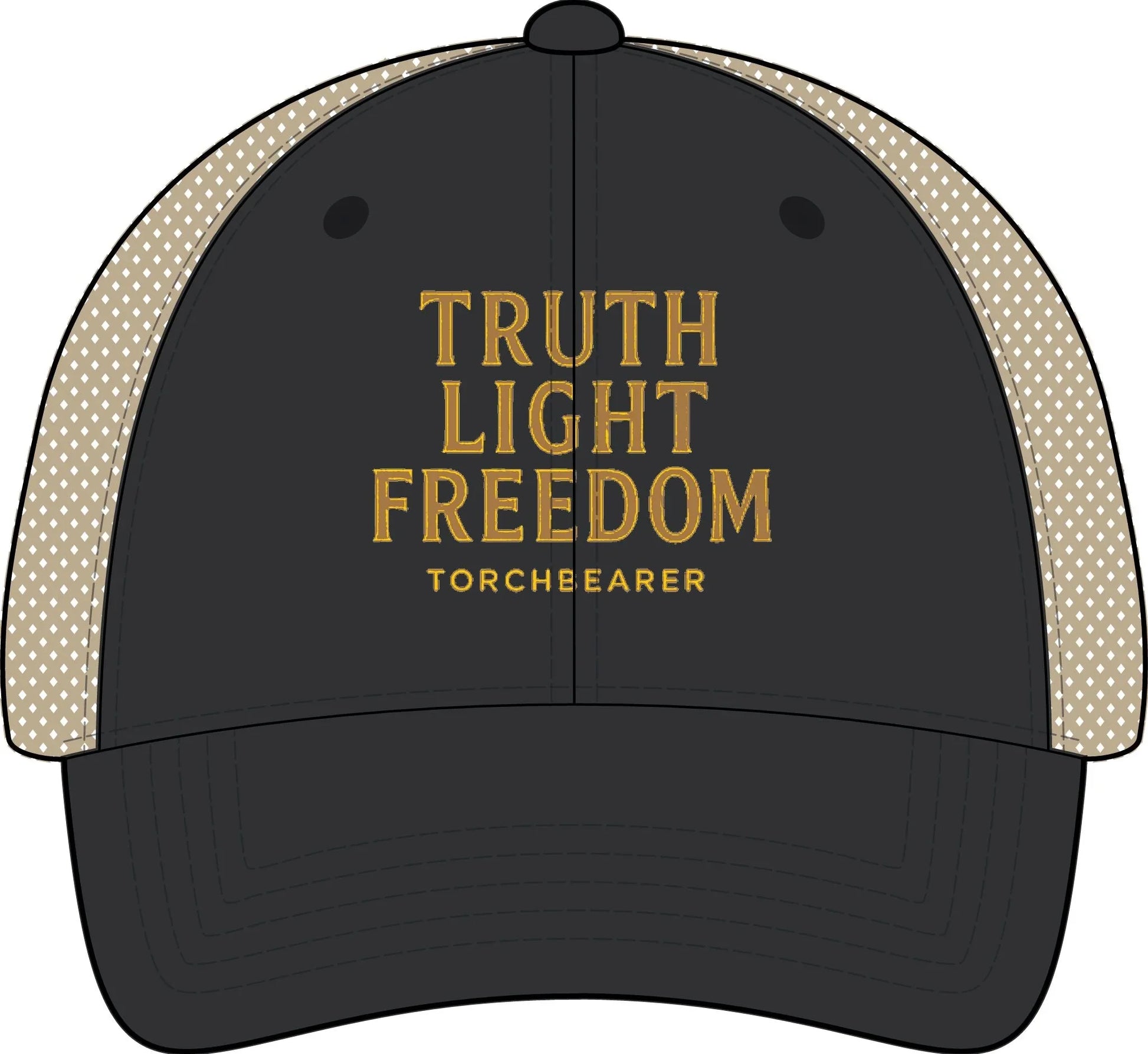 Truth Light Freedom Torchbearer Women's Washed Mesh - Back Cap - LiberTees for All