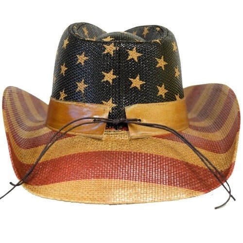Western American Flag Vintage Cowboy Hat - LiberTees for All